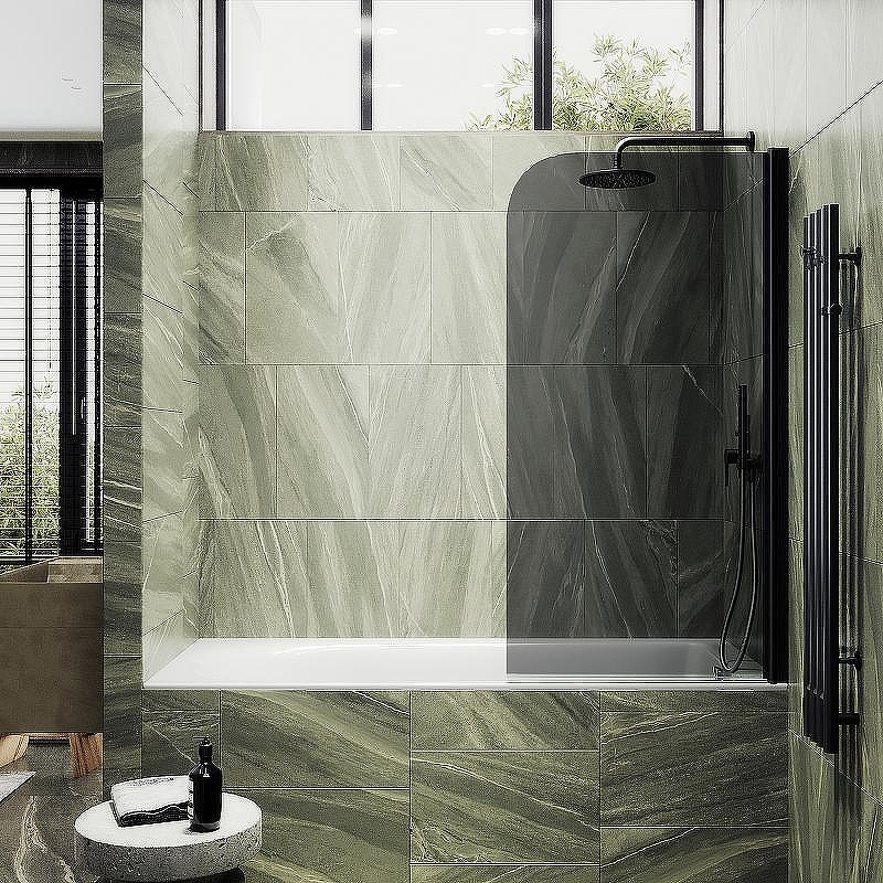Шторка на ванну Maybah Glass MGV-623-6 800x1400 поворотная на монопетле 