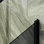 Шторка на ванну Maybah Glass MGV-623-6 800x1400 поворотная на монопетле Черный стекло графитовое-4