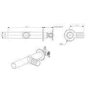 Смеситель для раковины Bronze de Luxe Liberty 301GG Графит-1