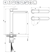 Смеситель для раковины Ravak Eleganta BeCool EL 015.01CR X070419 Хром-4