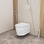 Унитаз Grossman Retro GR-4482MS подвесной цвет Белый матовый с сиденьем Микролифт-6