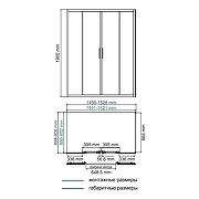 Душевой уголок WasserKRAFT Lippe 150x90 45S48 профиль Серебристый стекло прозрачное-4