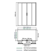 Душевой уголок WasserKRAFT Lippe 150x80 45S47 профиль Серебристый стекло прозрачное-4