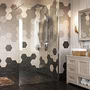 Душевая перегородка WasserKRAFT Rossel 110 28W46 профиль Серебристый стекло прозрачное-2