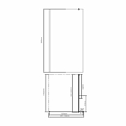 Душевая перегородка WasserKRAFT Rossel 110 28W46 профиль Серебристый стекло прозрачное-3