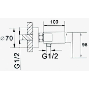 Смеситель для душа D-Lin D160366-A Черный матовый-6