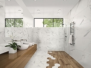 Керамогранит ITT Ceramic WHITE SOUL Hexa Матовый 23,2x26,7 см-2