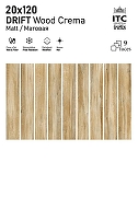 Керамогранит ITC Ceramic DRIFT Wood Bianco Matt Серый Матовый 20x120 см-9