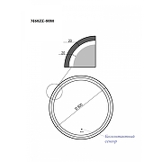 Зеркало Bond Circle 80x80 M60ZE-8080 с подсветкой с бесконтактным выключателем-15