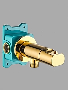 Гигиенический душ со смесителем ALMAes Agata AL-877-08 Золото-2