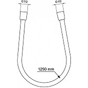 Душевой шланг Ideal Standard Ideal Flex BE125AA Хром-2