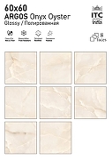 Керамогранит ITC Ceramic ARGOS Onyx Dove Glossy Серый Полированный 60x60 см-4