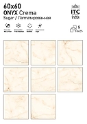 Керамогранит ITC Ceramic ONYX White Glossy Белый Полированный 60x60 см-4