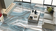 Керамогранит ITC Ceramic PERSIAN Teal Onyx High Glossy Голубой Полированный 60x120 см-1