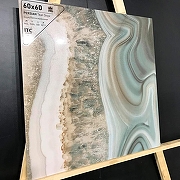 Керамогранит ITC Ceramic PERSIAN Teal Onyx Sugar Голубой Лаппатированный 60x60 см-2