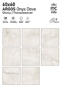 Керамогранит ITC Ceramic ARGOS Onyx Oyster Sugar Бежевый Лаппатированный 60x60 см-2