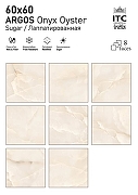 Керамогранит ITC Ceramic ARGOS Onyx Oyster Sugar Бежевый Лаппатированный 60x60 см-5