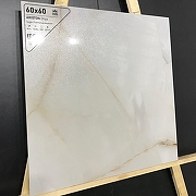 Керамогранит ITC Ceramic ARISTON Onyx White Sugar Белый Лаппатированный 60x60 см-7
