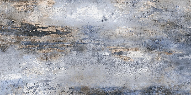 Керамогранит ITC Ceramic ART Blue Carving Синий Карвинг 