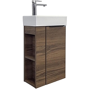 Тумба с раковиной Comforty Матэ 40 00-00015325 подвесная Дуб темно-коричневый