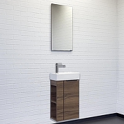 Тумба с раковиной Comforty Матэ 40 00-00015325 подвесная Дуб темно-коричневый-6