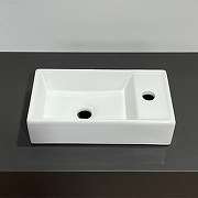 Тумба с раковиной Comforty Матэ 40 00-00015325 подвесная Дуб темно-коричневый-8