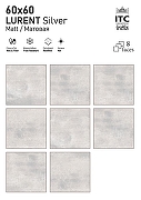Керамогранит ITC Ceramic LURENT White Satin Matt Белый Сатинированный 60x60 см-7