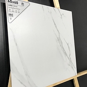 Керамогранит ITC Ceramic LUNA White Sugar Белый Лаппатированный 60x60 см-13