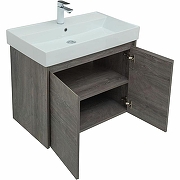 Тумба с раковиной Aquanet Nova Lite 75 302527 подвесная Дуб рошелье-8