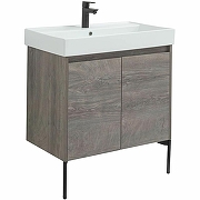 Тумба с раковиной Aquanet Nova Lite 75 302527 подвесная Дуб рошелье-9