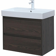 Тумба с раковиной Aquanet Nova Lite 75 305240 подвесная Дуб черный-3