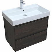 Тумба с раковиной Aquanet Nova Lite 75 305240 подвесная Дуб черный-4