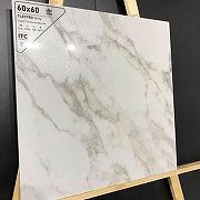 Керамогранит ITC Ceramic ELECTRO Grey Glossy Белый Полированный 60x60 см-4