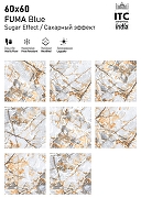 Керамогранит ITC Ceramic FUMA Orange Glossy Бежевый Полированный 60x60 см-2