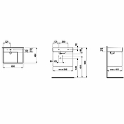 Раковина Laufen Kartell 60 L 8.1033.4.000.112.1 Белая-1