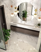 Керамогранит Infinity Ceramica BELMONDO Bianco Polished Белый Полированный 60x120 см-3