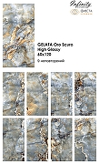 Керамогранит Infinity Ceramica GELATA Oro Scuro High Glossy Голубой Полированный 60x120 см-3