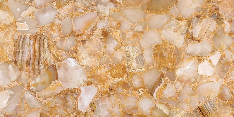 Керамогранит ITC Ceramic JADE Terrazo High Glossy Желтый Полированный 