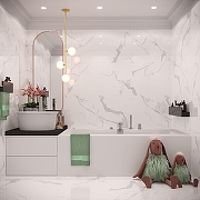 Керамогранит Infinity Ceramica VELO Bianco Polished Белый Полированный 60x120 см-3