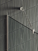 Душевая перегородка Maybah Glass MGD-720-5у 690x1950 в узком профиле Хром матовый стекло прозрачное-6