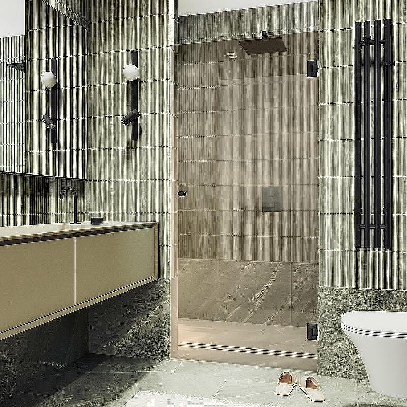 Душевая дверь Maybah Glass MGD-520-6 805x1950 на петлях 