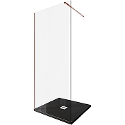 Душевая перегородка Allen Brau Infinity 1 90 3.21011.60 профиль Медь браш стекло прозрачное