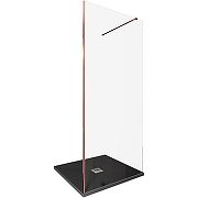 Душевая перегородка Allen Brau Infinity 1 90 3.21011.60 профиль Медь браш стекло прозрачное-1