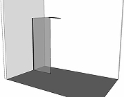 Душевая перегородка Allen Brau Infinity 1 90 3.21011.60 профиль Медь браш стекло прозрачное-3