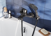 Смеситель для ванны Santek Таос WH5A10009N001 Черный матовый-3