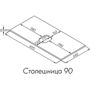 Столешница под раковину Aquaton Либерти 90 1A279703LYC70 Дуб эльвезия-8