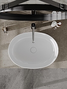 Раковина накладная Orange 52 B05-520W Белая глянцевая-6