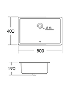 Раковина Orange 50 B02-500W Белая глянцевая-9