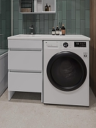 Тумба под раковину Orange Sistema 110 ST-50TUW Белая глянцевая-7
