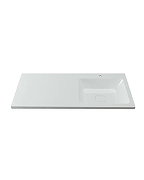 Тумба с раковиной Orange Sistema 110 R ST-110TUW+RAR Белая глянцевая-8